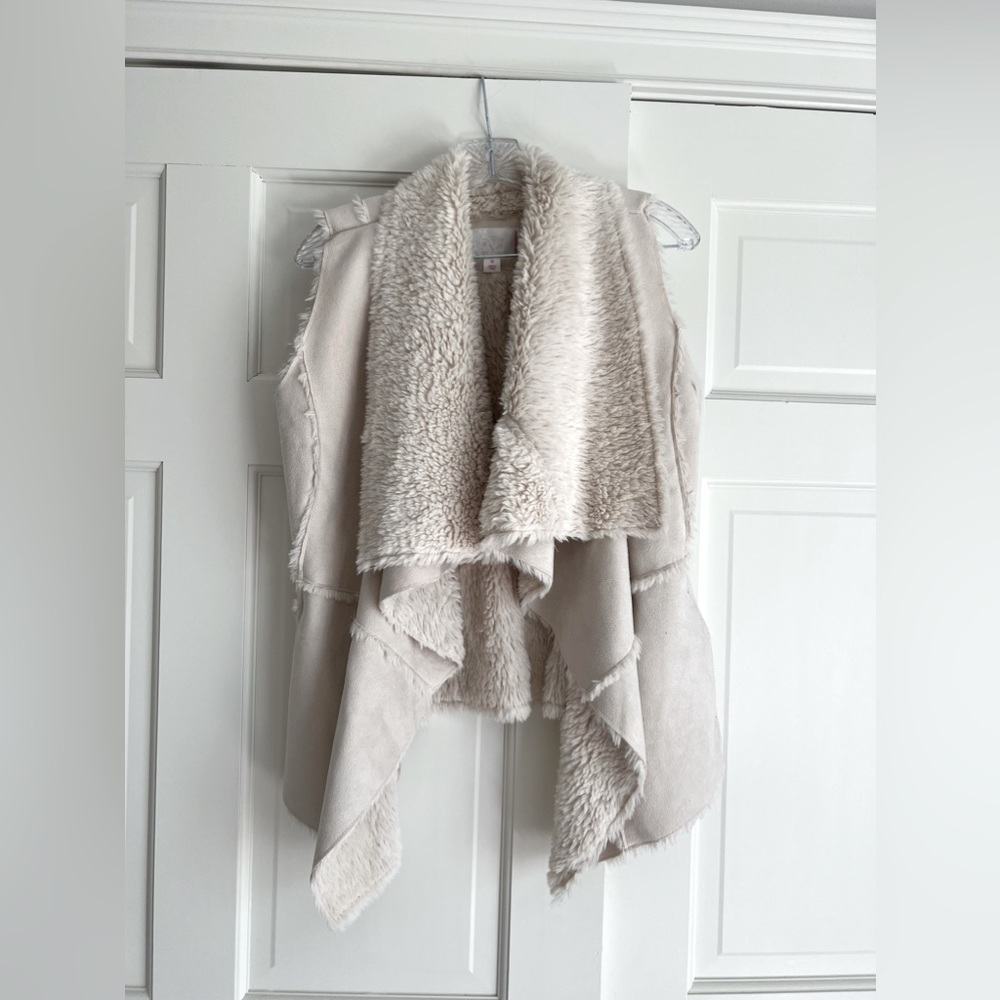 Xhilaration Faux Suede & Faux Fur Cardigan